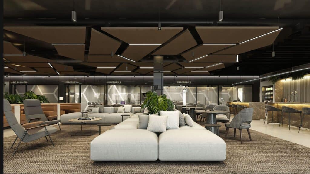 Conference room in shared office space in Oakland