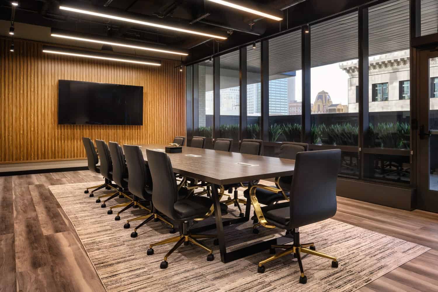 Boardroom for client meetings at STAK Space in Oakland