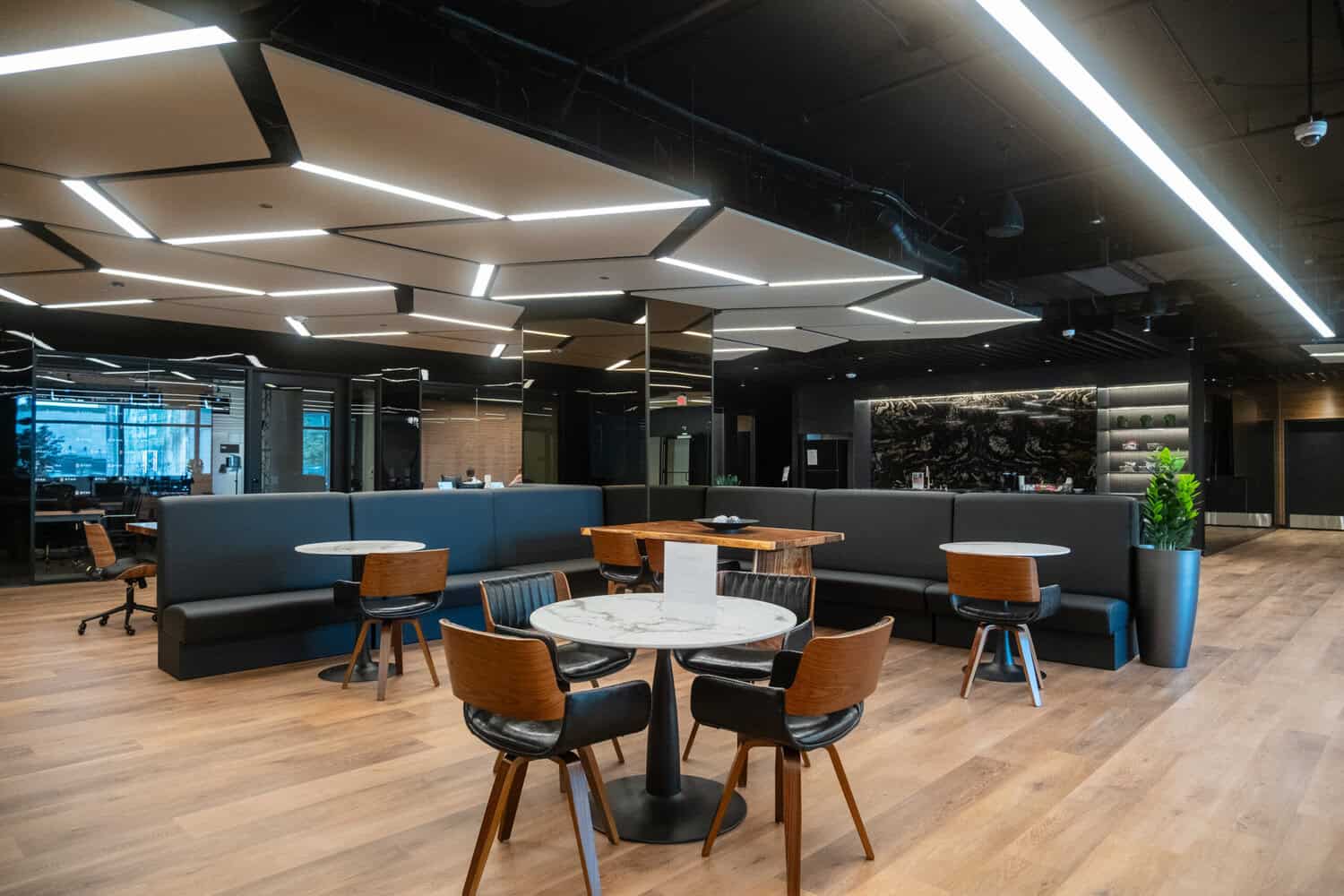 Coworking lounge at STAK Space in Uptown Oakland