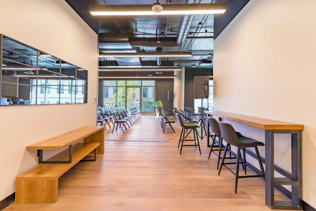 Natural light at STAK Space coworking near dedicated desks