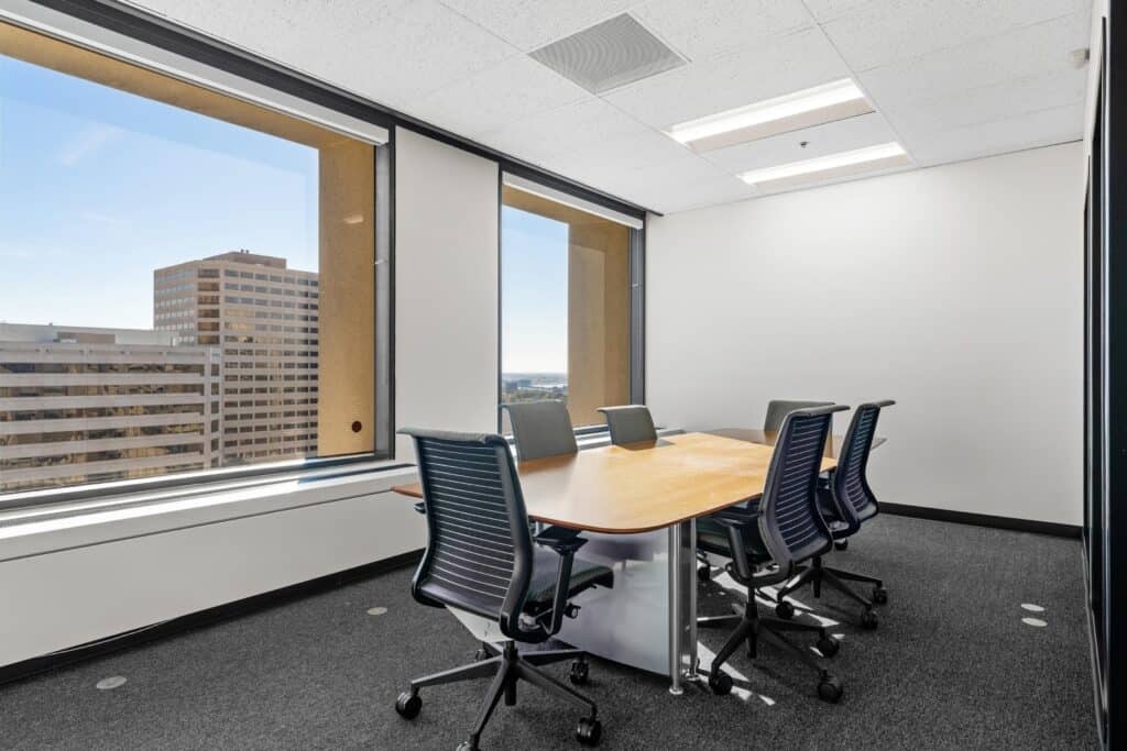 Small meeting room for client meetings at a business address for an LLC in Oakland
