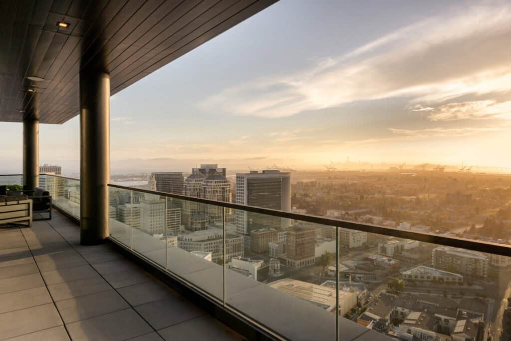 View toward Lake Merritt from Uptown Oakland