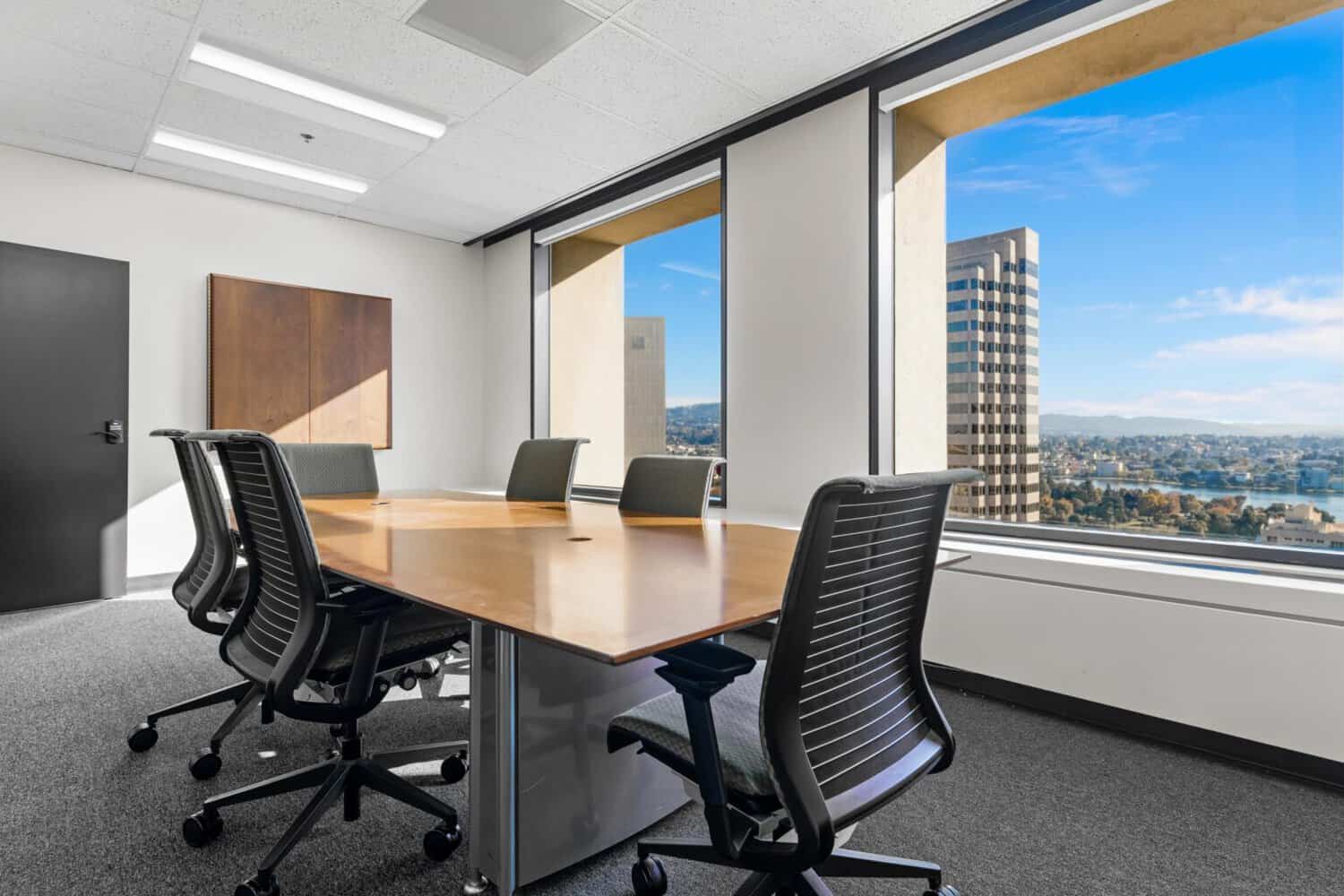 Small meeting room with wide city view at 1950 Franklin