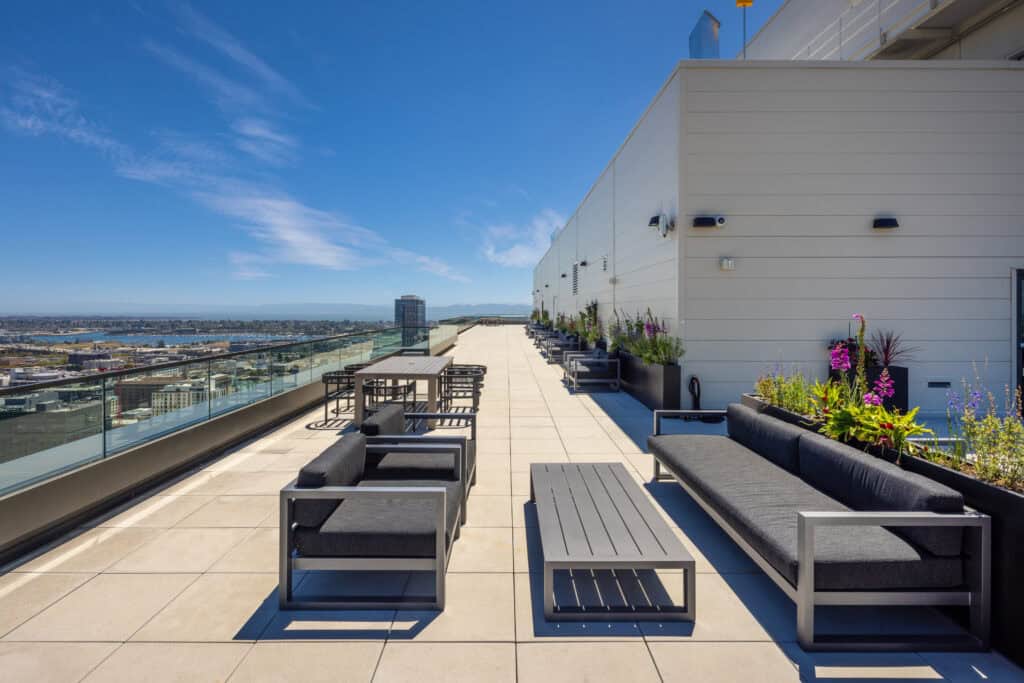 Penthouse lounge amenity at STAK Space shared office