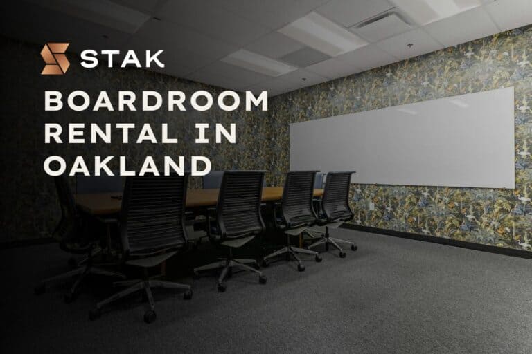 Boardroom Rental in Oakland - STAK Space