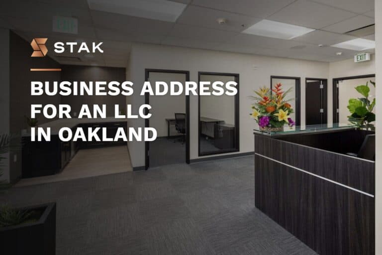 Business Address for an LLC in Oakland at STAK Space